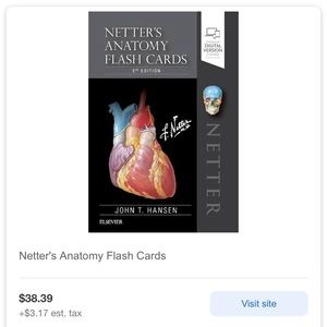 Netter’s Anatomy Flash Cards- 5th Edition